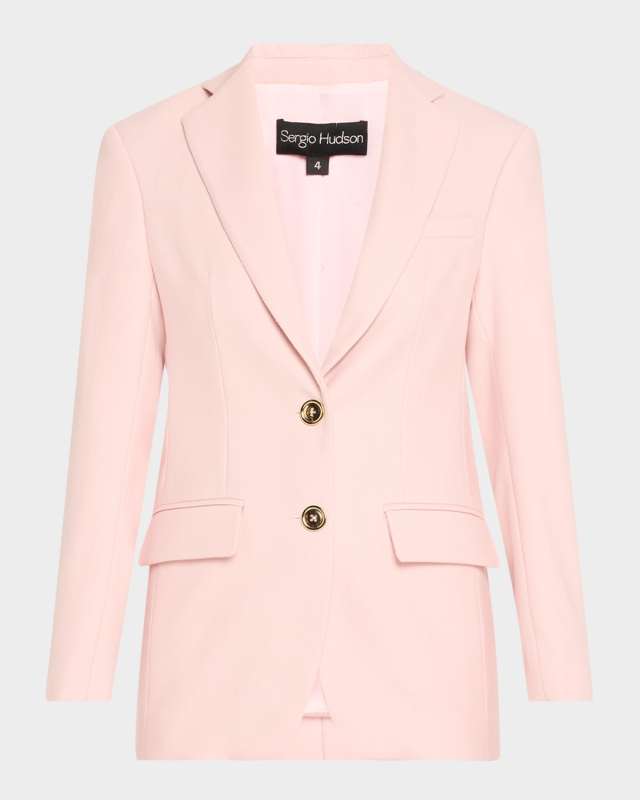 Single-Breasted Wool Blazer